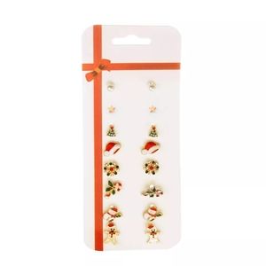 8 piece xmas earrings